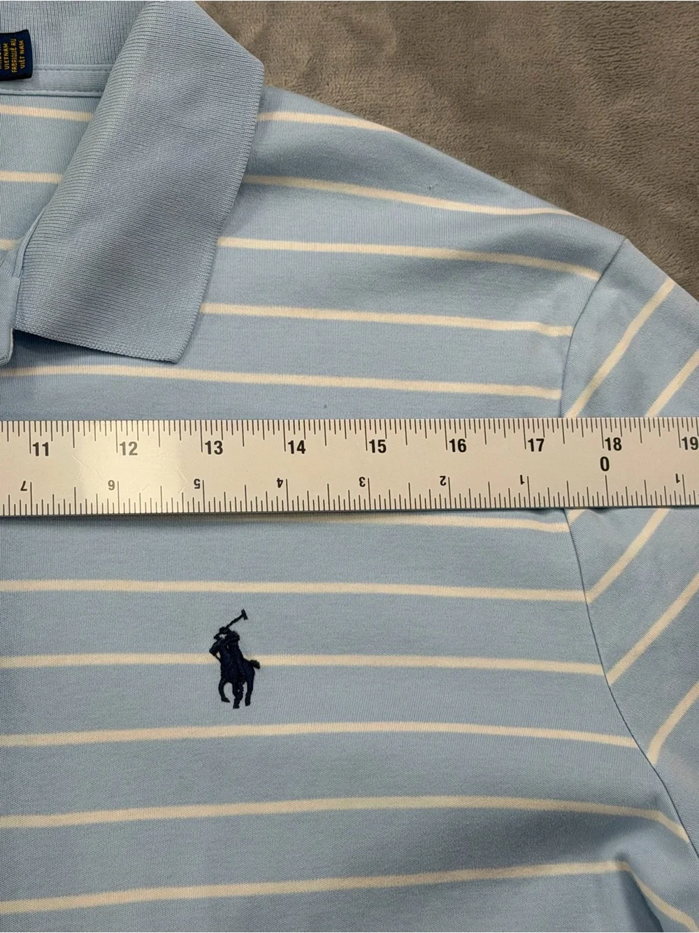 100%Cotton Ralph Lauren Light Blue Shirt Summer Guest Party Beach L